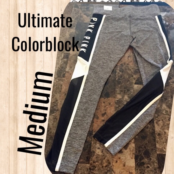 Victoria Secret PINK Gray Ultimate Mesh Legging - Picture 2 of 8